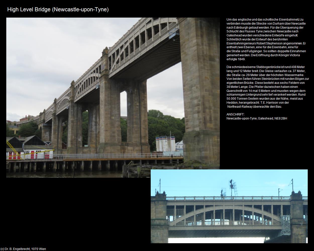 High Level Bridge  (Newcastle-upon-Tyne, England) in Kulturatlas-ENGLAND und WALES