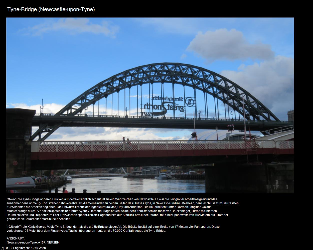 Tyne-Bridge  (Newcastle-upon-Tyne, England) in Kulturatlas-ENGLAND und WALES