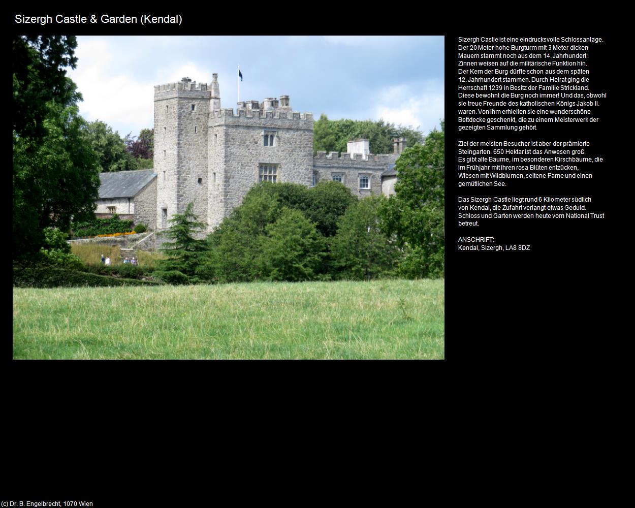 Sizergh Castle & Garden (Kendal, England ) in Kulturatlas-ENGLAND und WALES