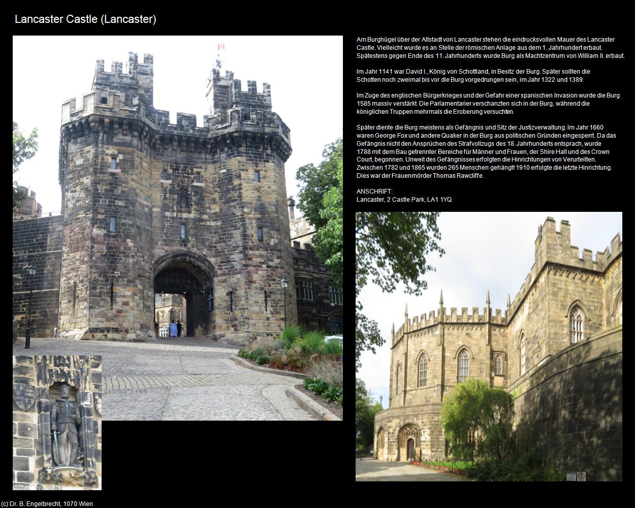 Lancaster Castle (Lancaster, England ) in Kulturatlas-ENGLAND und WALES