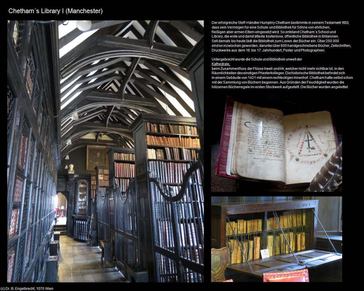 Chetham‘s Library I  (Manchester, England  ) in Kulturatlas-ENGLAND und WALES(c)B.Engelbrecht