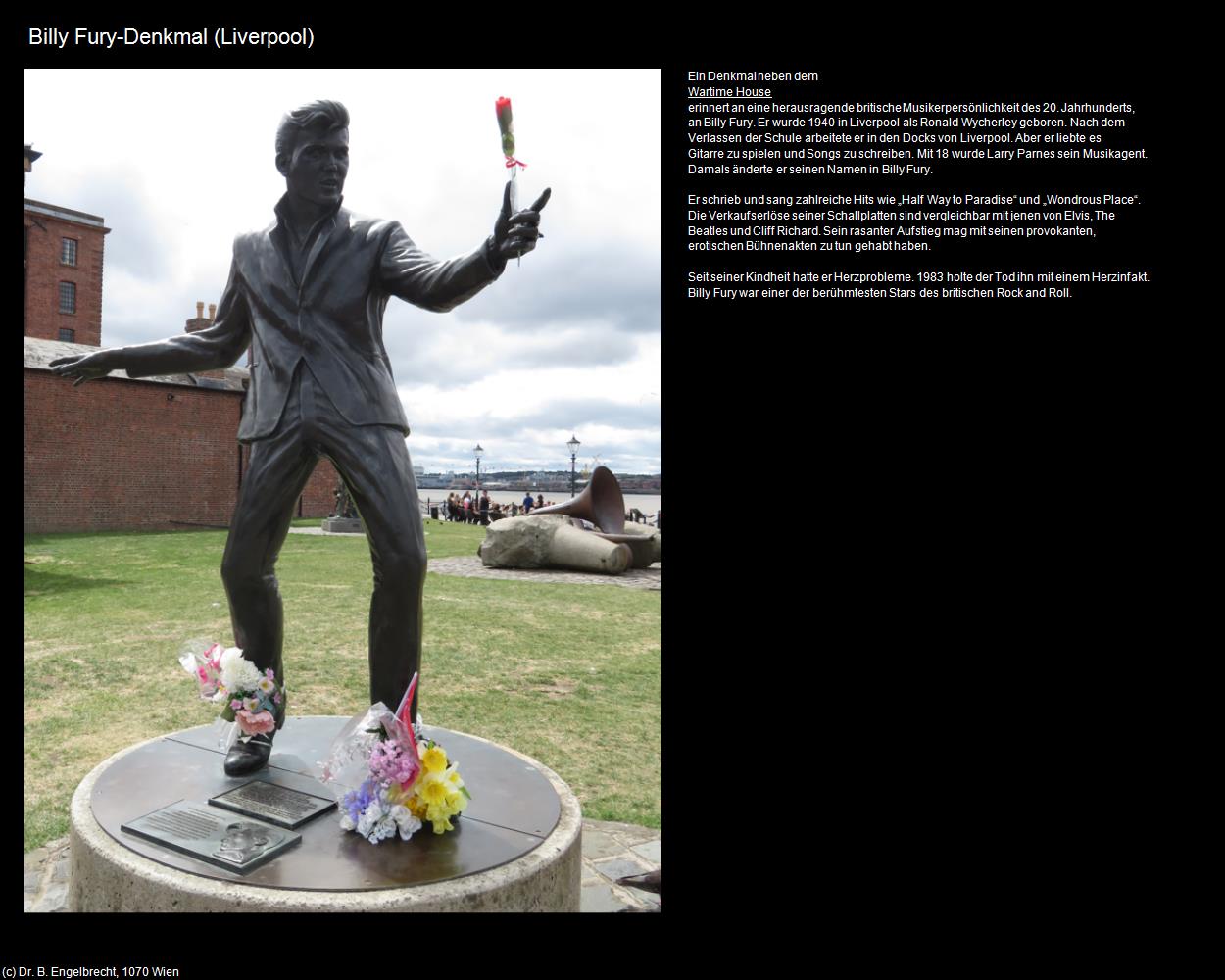 Billy Fury-Denkmal   (Liverpool, England) in Kulturatlas-ENGLAND und WALES(c)B.Engelbrecht