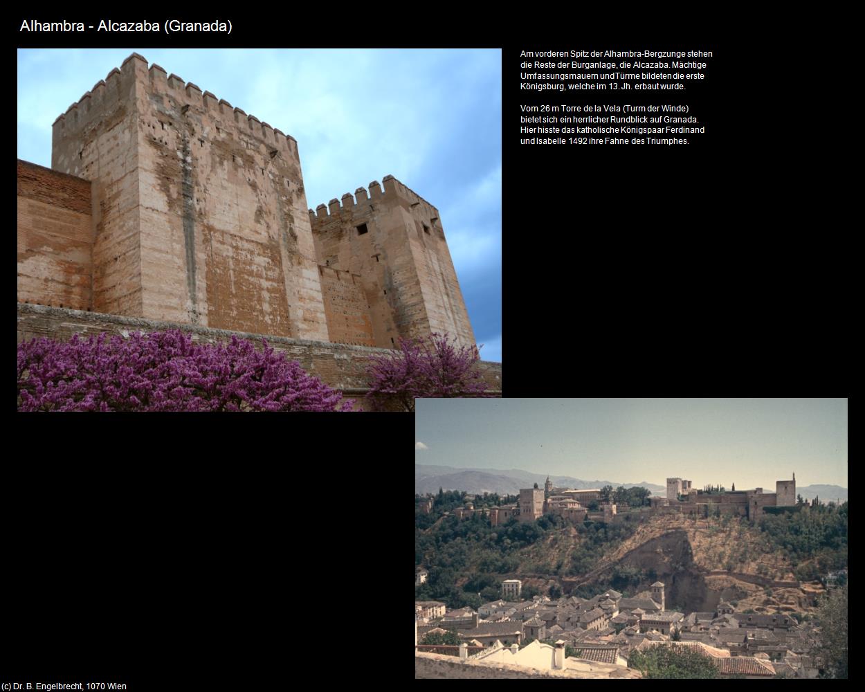 Alhambra-Alcazaba (Granada) in Kulturatlas-SPANIEN-ANDALUSIEN