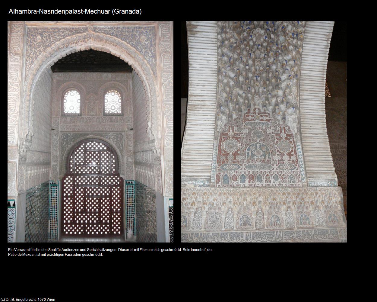 Alhambra-Nasridenpalast-Mechuar (Granada) in Kulturatlas-SPANIEN-ANDALUSIEN
