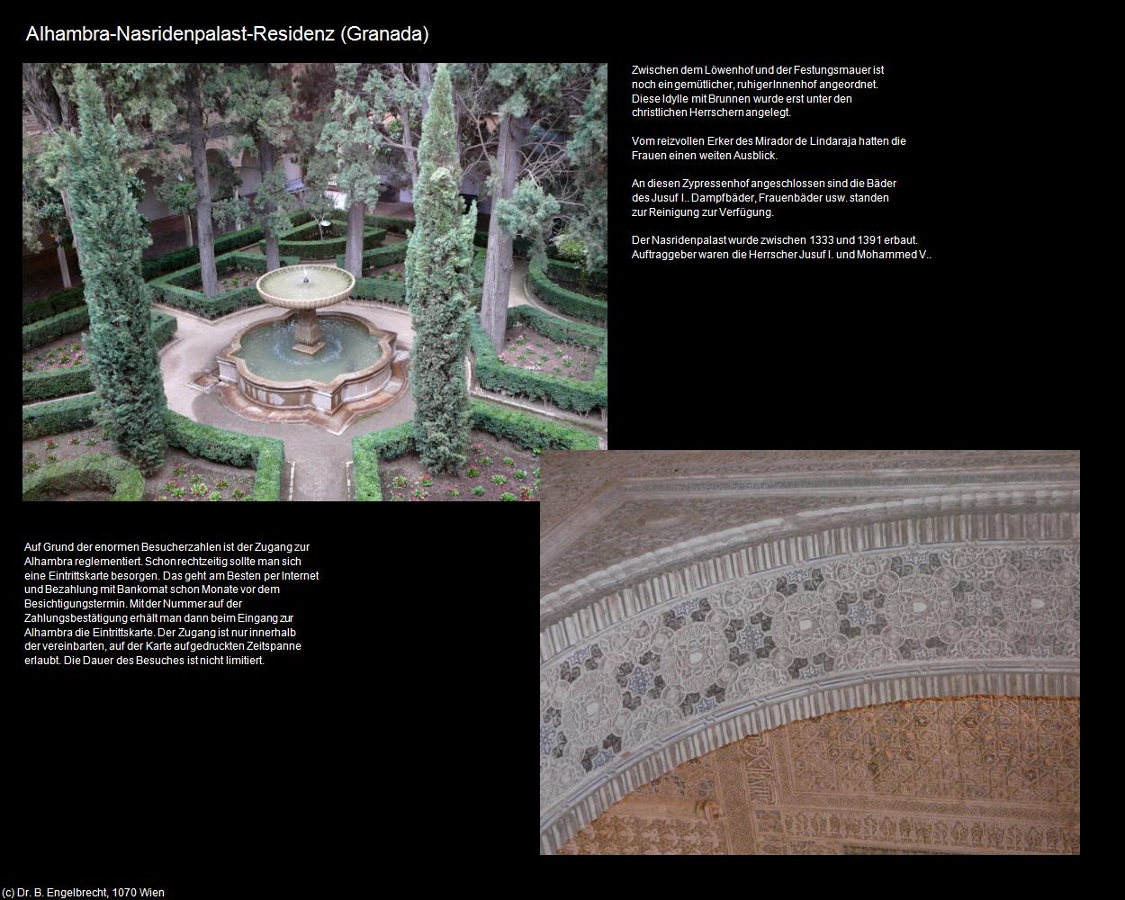 Alhambra-Nasridenpalast-Residenz (Granada) in Kulturatlas-SPANIEN-ANDALUSIEN