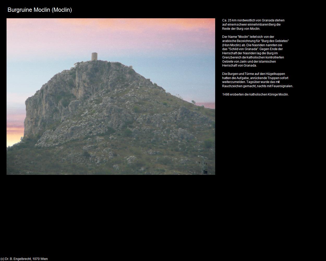 Burgruine Moclin (Moclin) in Kulturatlas-SPANIEN-ANDALUSIEN