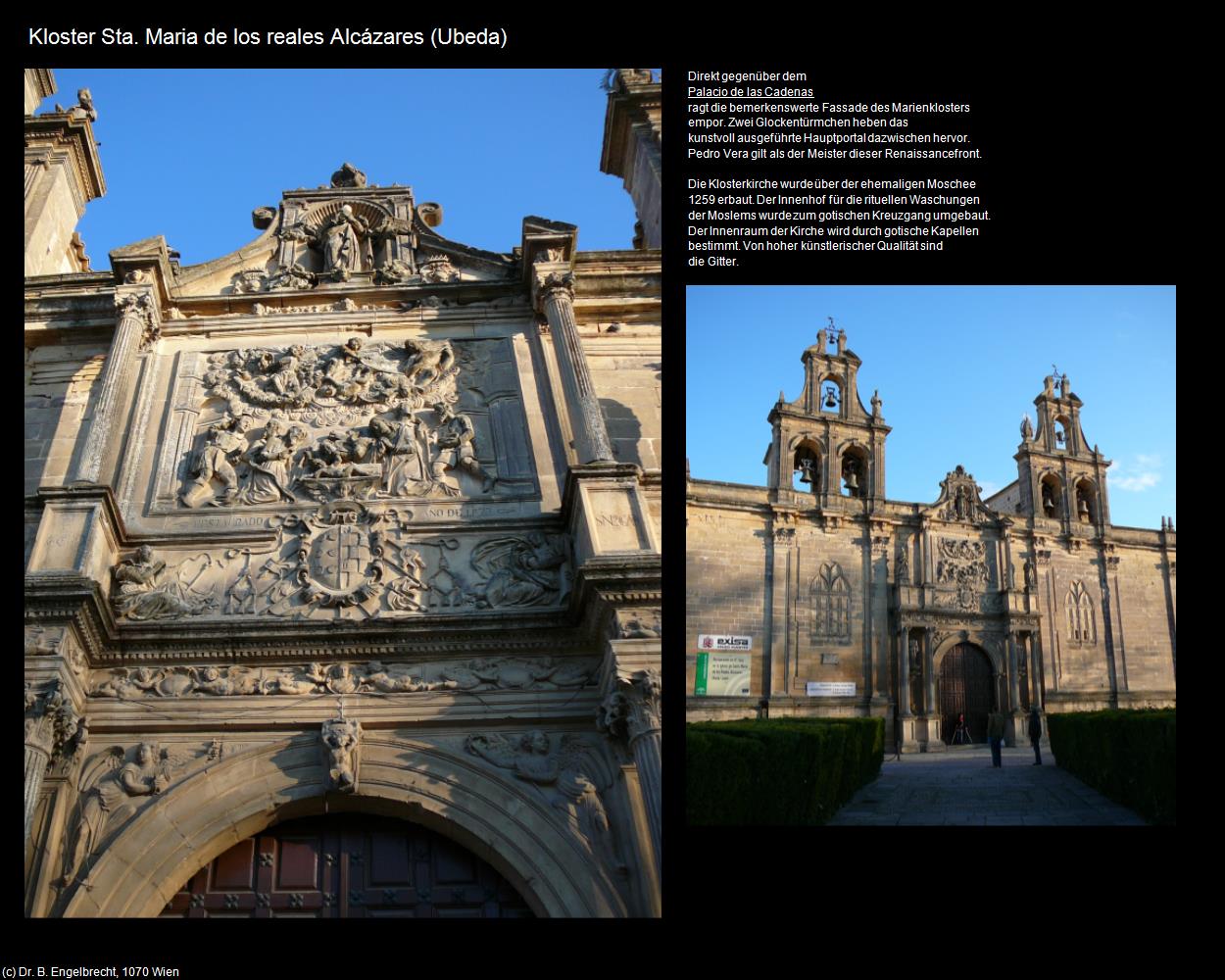 Kloster Sta. Maria de los reales Alcázares (Ubeda) in Kulturatlas-SPANIEN-ANDALUSIEN(c)B.Engelbrecht