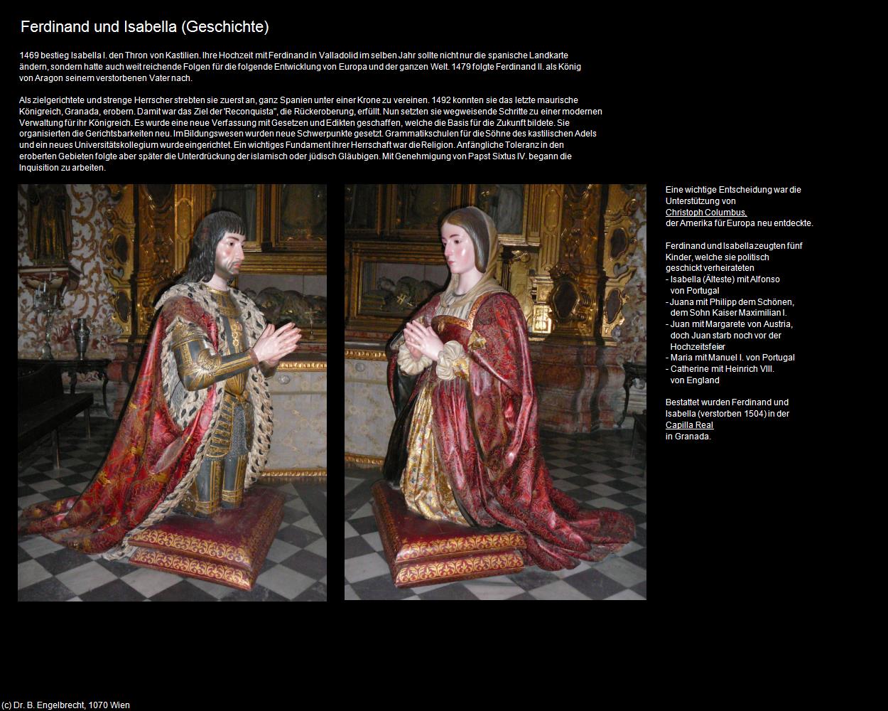 Ferdinand und Isabella (Geschichte) (Granada) in Kulturatlas-SPANIEN-ANDALUSIEN(c)B.Engelbrecht