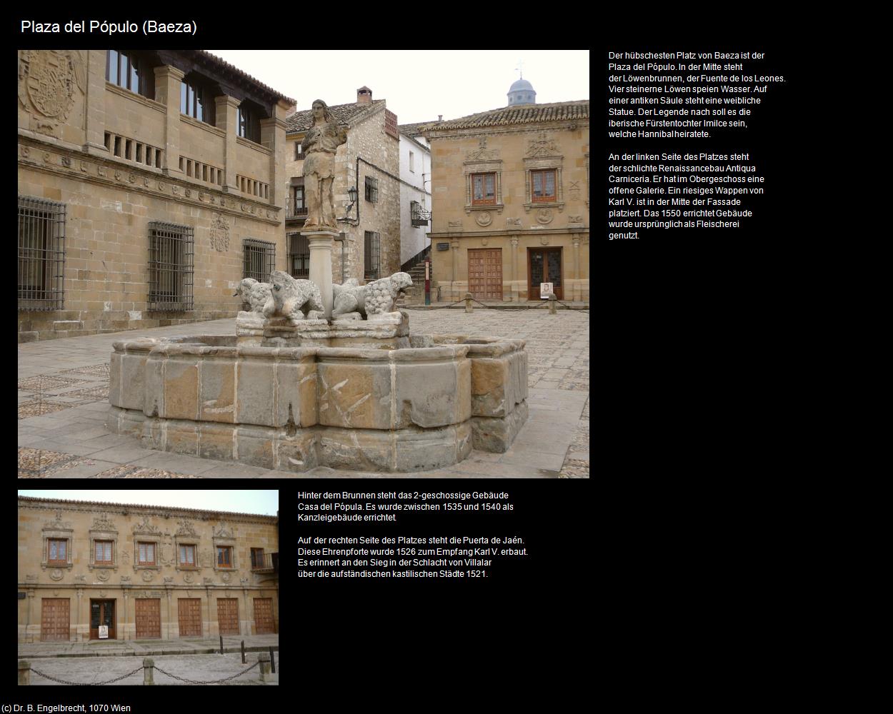 Plaza del Pópulo (Baeza) in Kulturatlas-SPANIEN-ANDALUSIEN