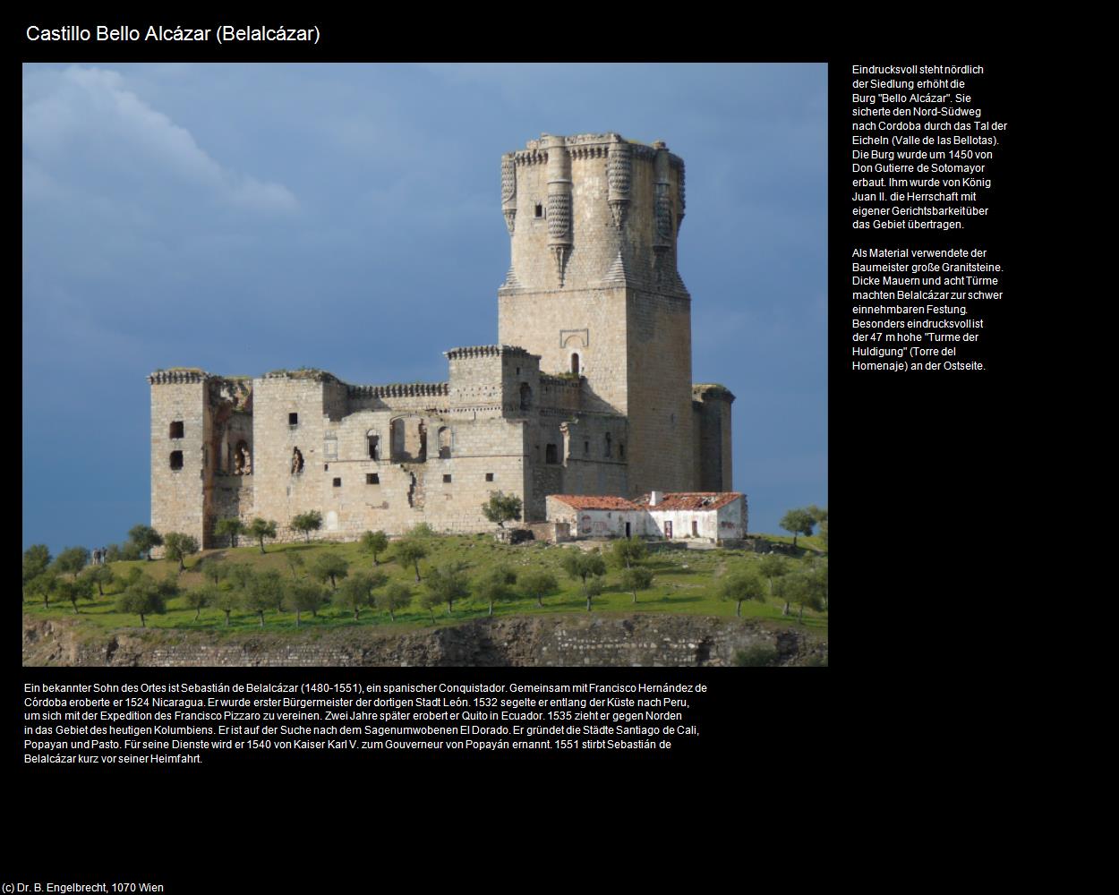 Castillo Bello Alcázar (Belalcázar) in Kulturatlas-SPANIEN-ANDALUSIEN
