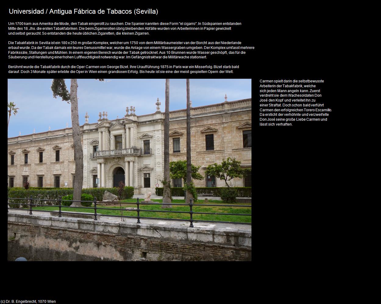 Universidad / Antigua Fábrica de Tabacos (Sevilla) in Kulturatlas-SPANIEN-ANDALUSIEN