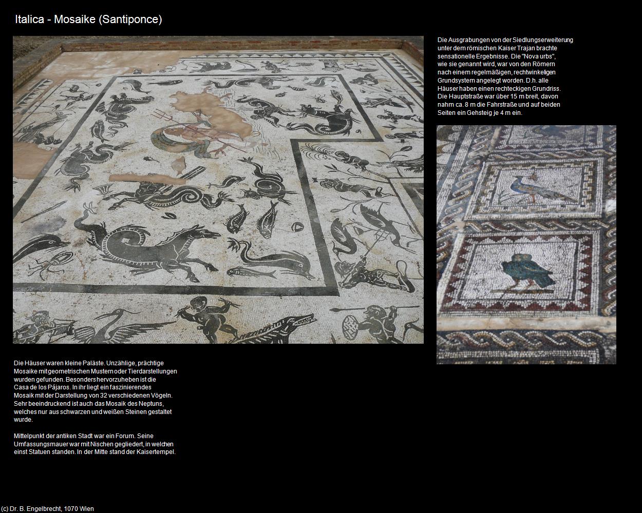 Italica - Mosaike (Santiponce) in Kulturatlas-SPANIEN-ANDALUSIEN