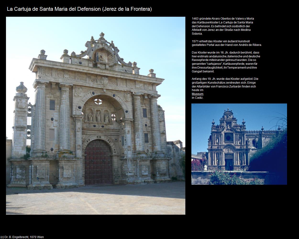 La Cartuja de Santa Maria del Defension (Jerez de la Frontera) in ANDALUSIEN(c)B.Engelbrecht