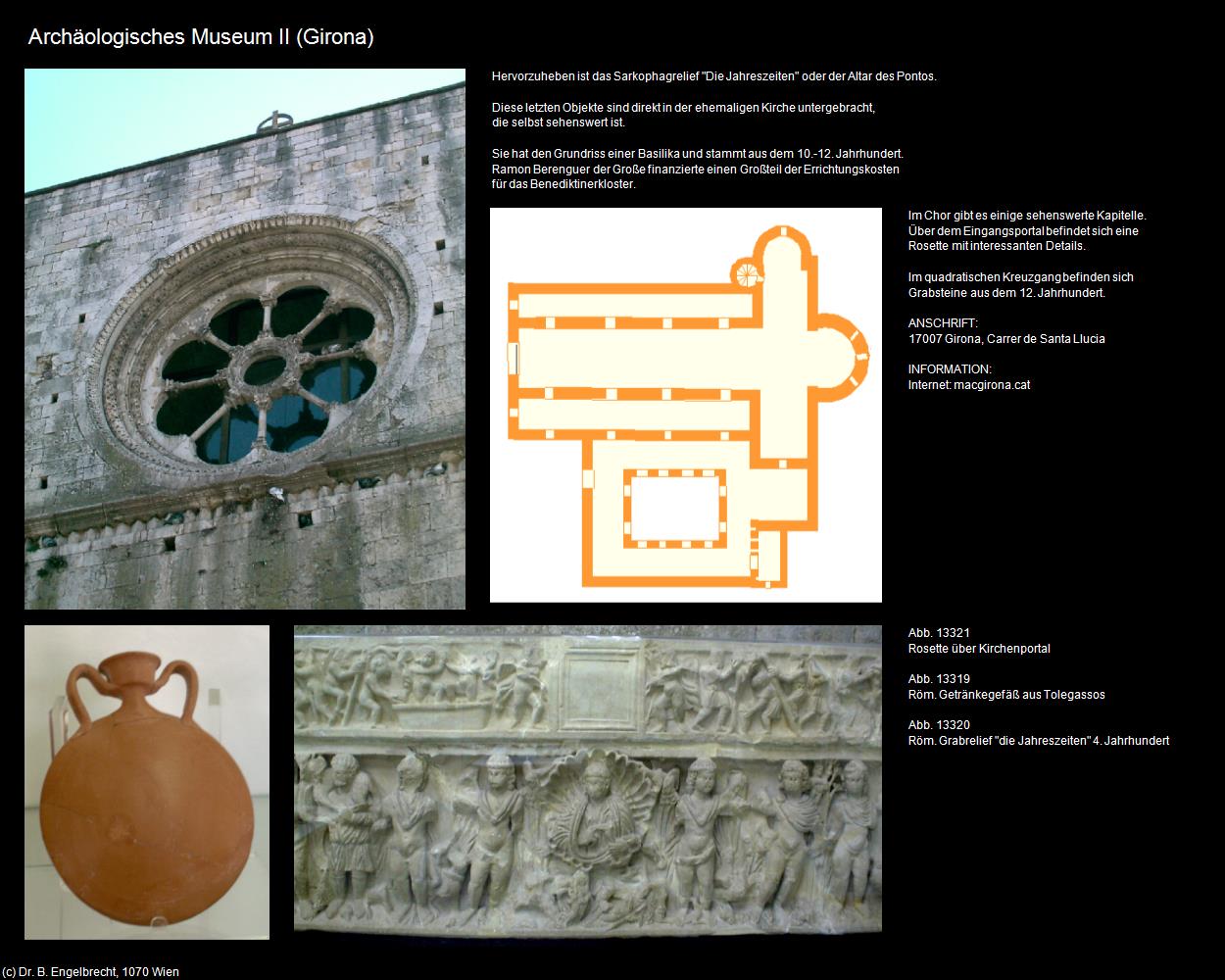 Archäologisches Museum II (Girona) in Kulturatlas-SPANIEN-KATALONIEN