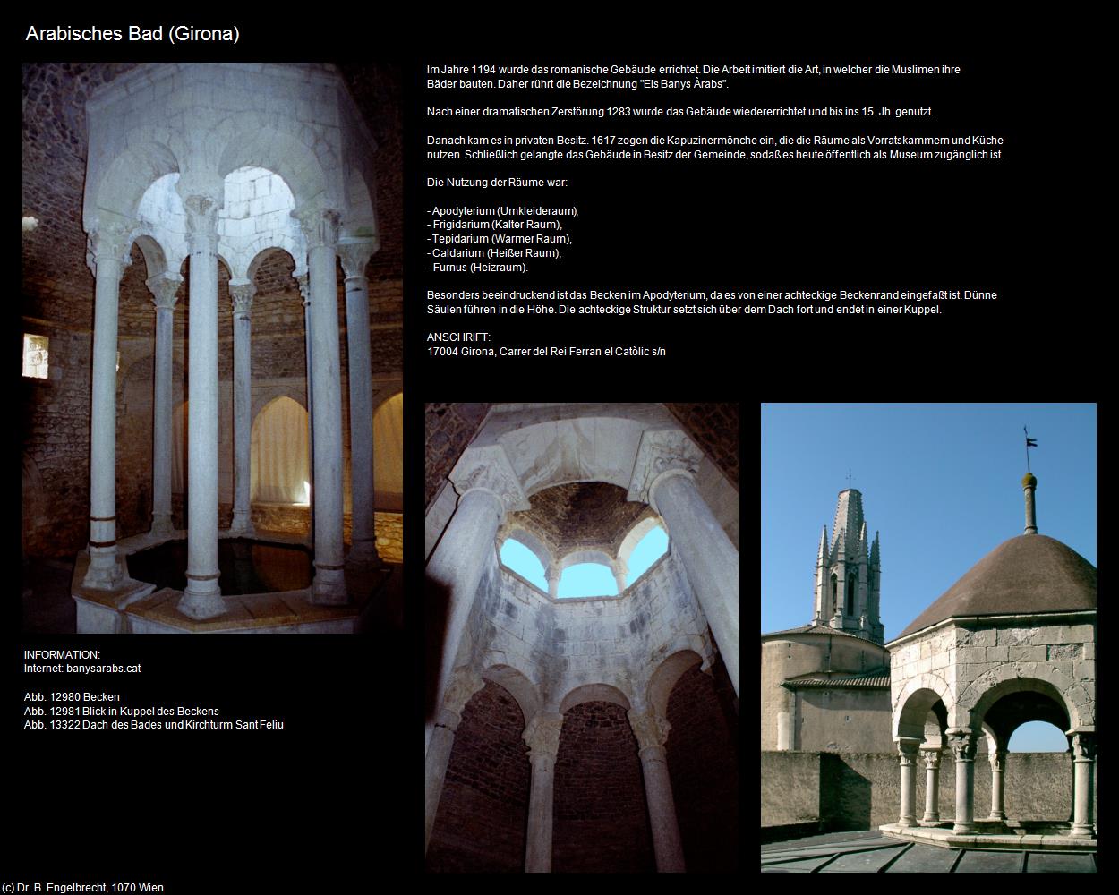 Arabisches Bad (Girona) in Kulturatlas-SPANIEN-KATALONIEN