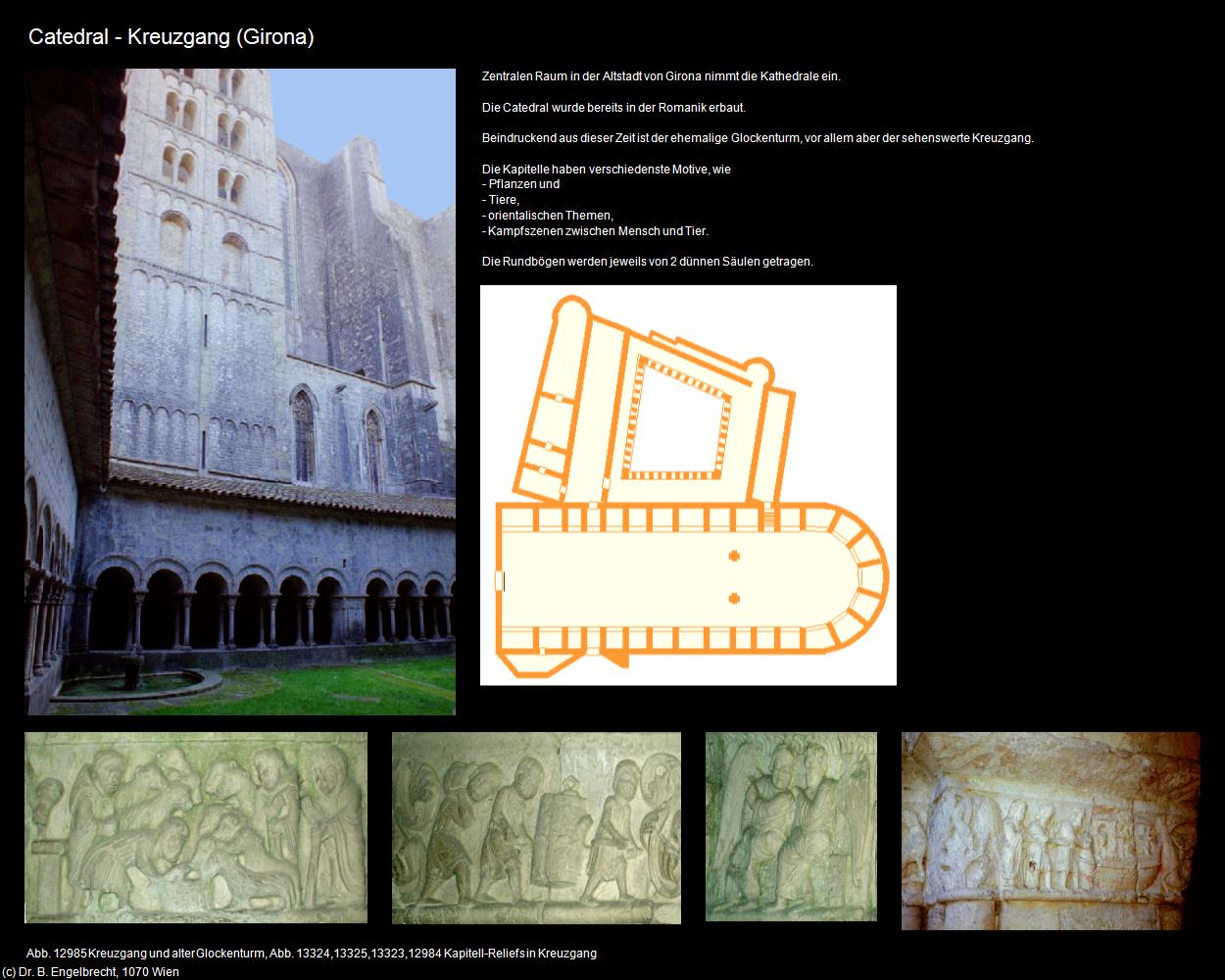 Catedral-Kreuzgang (Girona) in Kulturatlas-SPANIEN-KATALONIEN