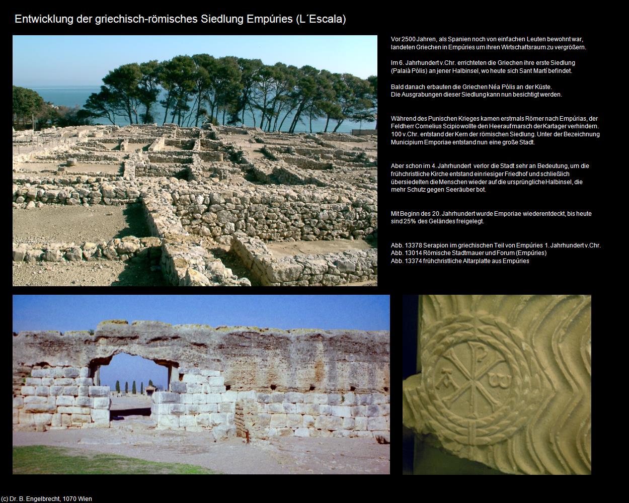 Entwicklung der Siedlung Empúries (L‘Escala) in Kulturatlas-SPANIEN-KATALONIEN