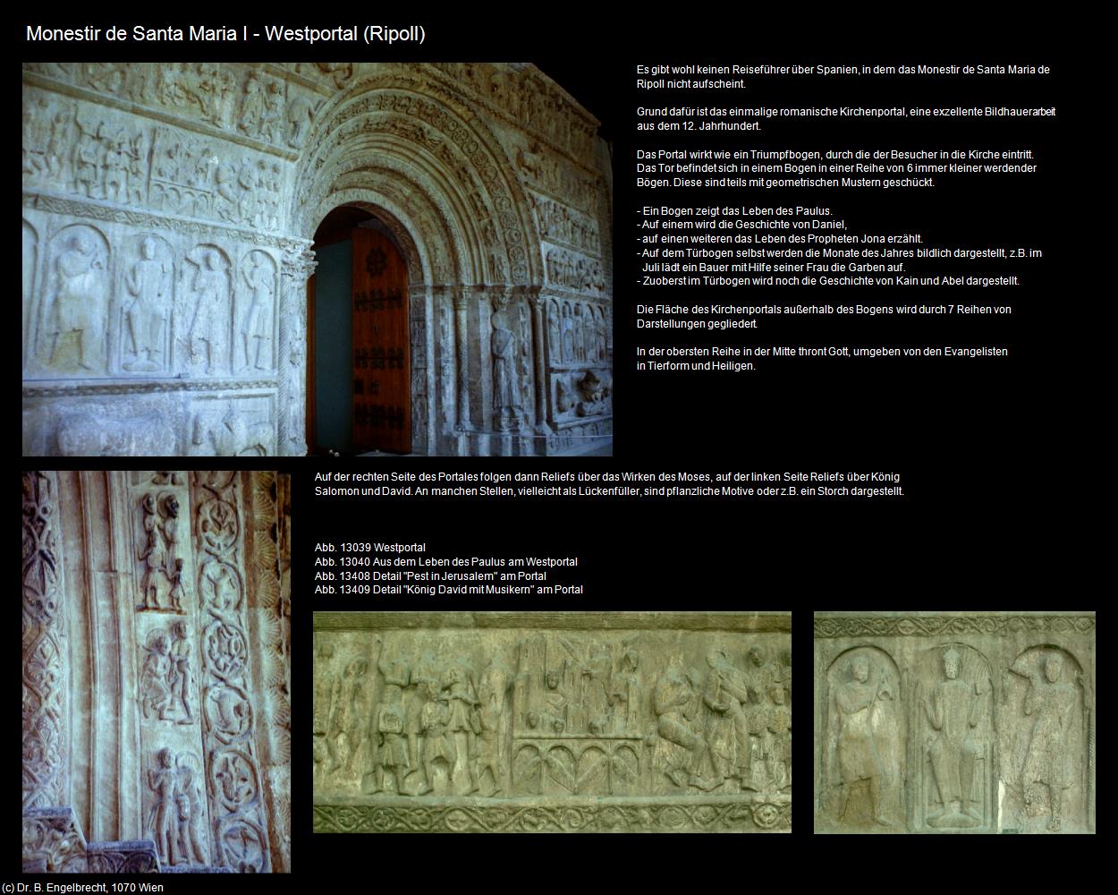 Monestir de Santa Maria I-Westportal (Ripoll) in Kulturatlas-SPANIEN-KATALONIEN
