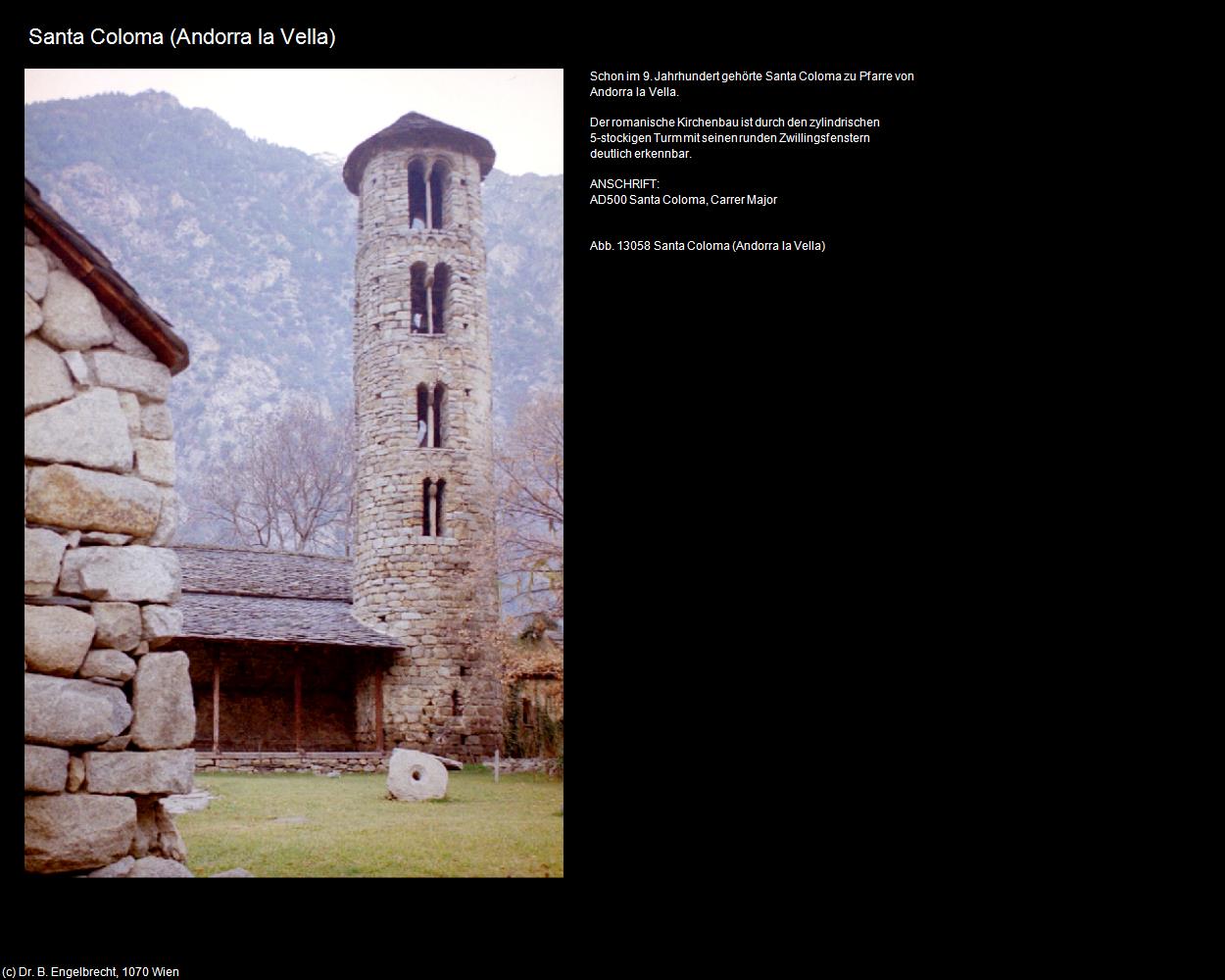 Santa Coloma (Andorra la Vella) (Andorra la Vella (ANDORRA)) in Kulturatlas-SPANIEN-KATALONIEN
