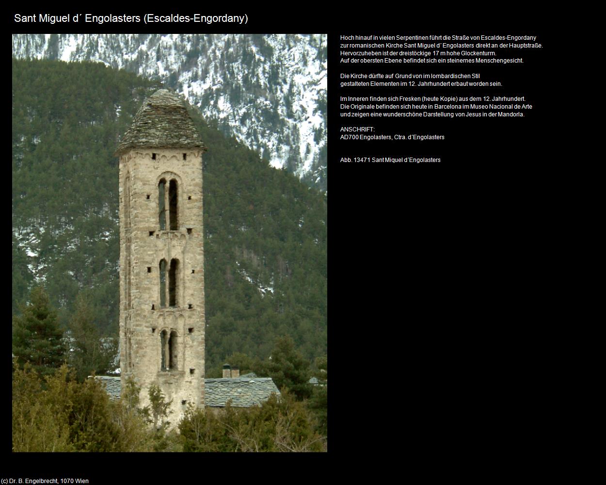 Sant Miguel d‘ Engolostes (Engordany bei Escaldes) (Escaldes (ANDORRA)) in Kulturatlas-SPANIEN-KATALONIEN