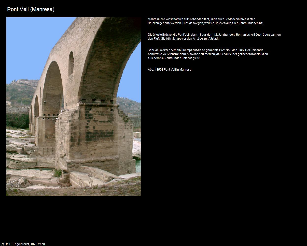 Pont Vell (Manresa) in Kulturatlas-SPANIEN-KATALONIEN