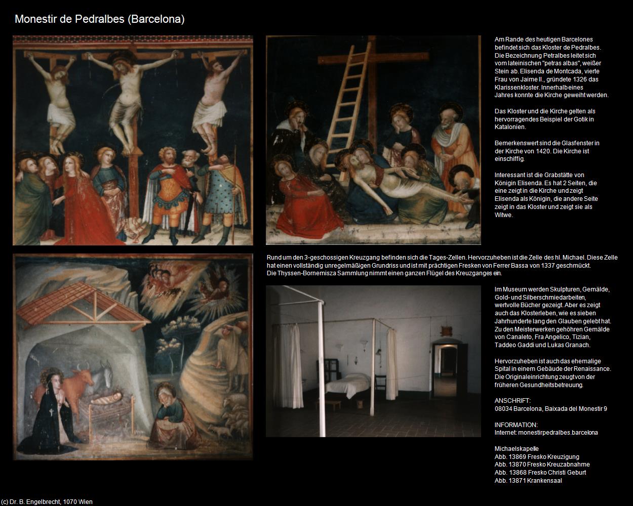 Monestir de Pedralbes (Barcelona) in Kulturatlas-SPANIEN-KATALONIEN
