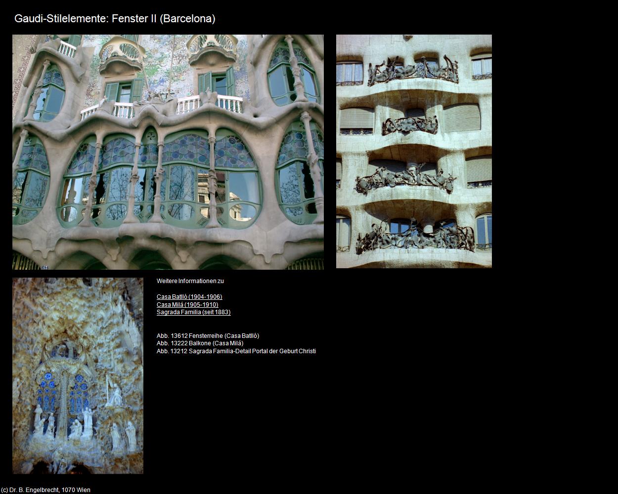 Gaudi-Stilelemente: Fenster II  (Barcelona) in KATALONIEN(c)B.Engelbrecht