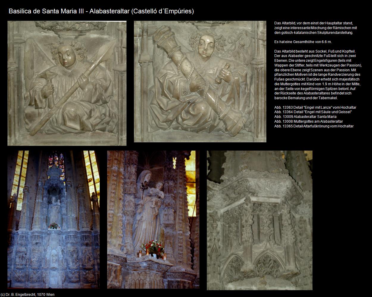 Basilica de Santa Maria III-Alabasteraltar (Castelló d‘Empúries) in Kulturatlas-SPANIEN-KATALONIEN