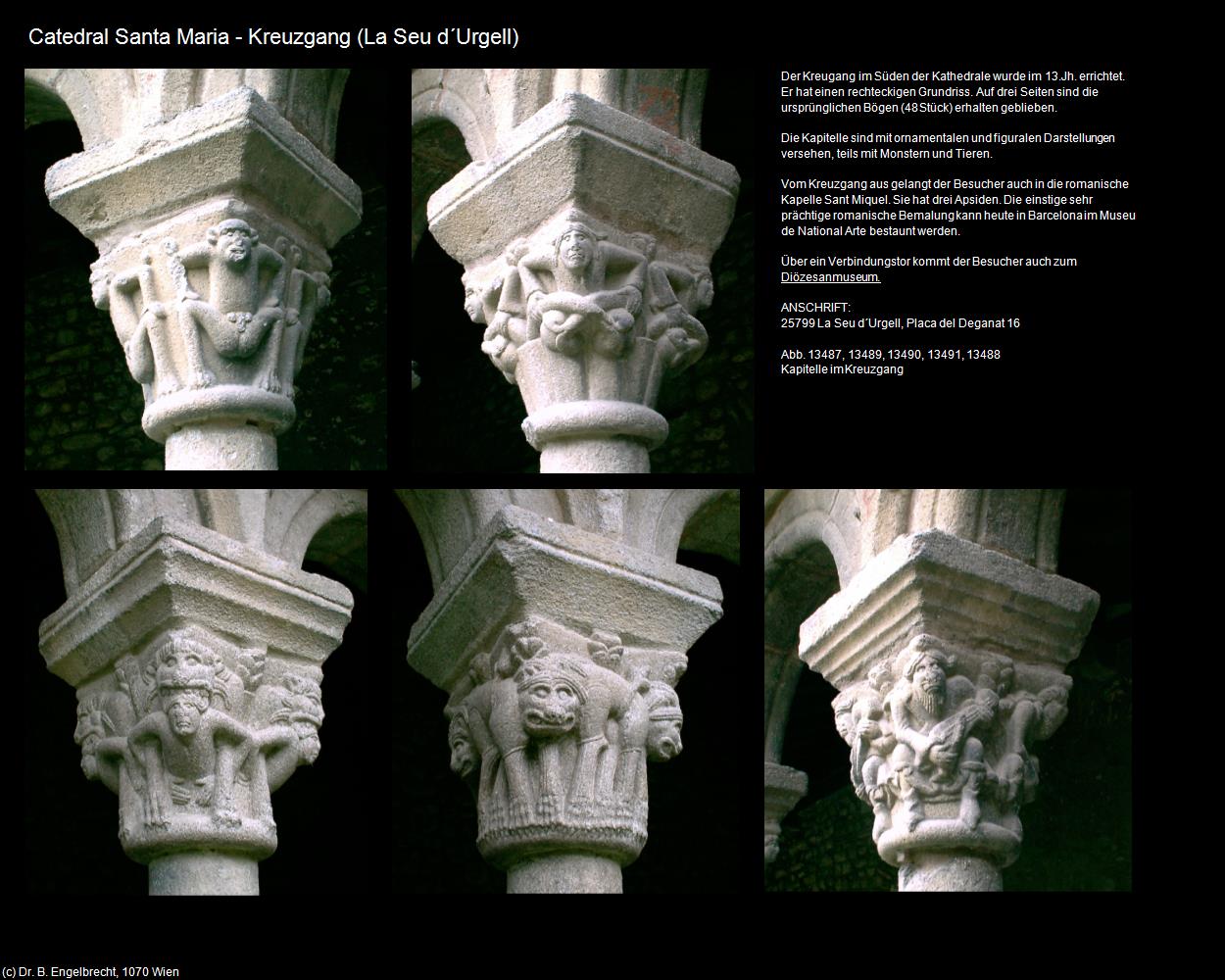Catedral Santa Maria-Kreuzgang (La Seu d‘Urgell) in Kulturatlas-SPANIEN-KATALONIEN(c)B.Engelbrecht