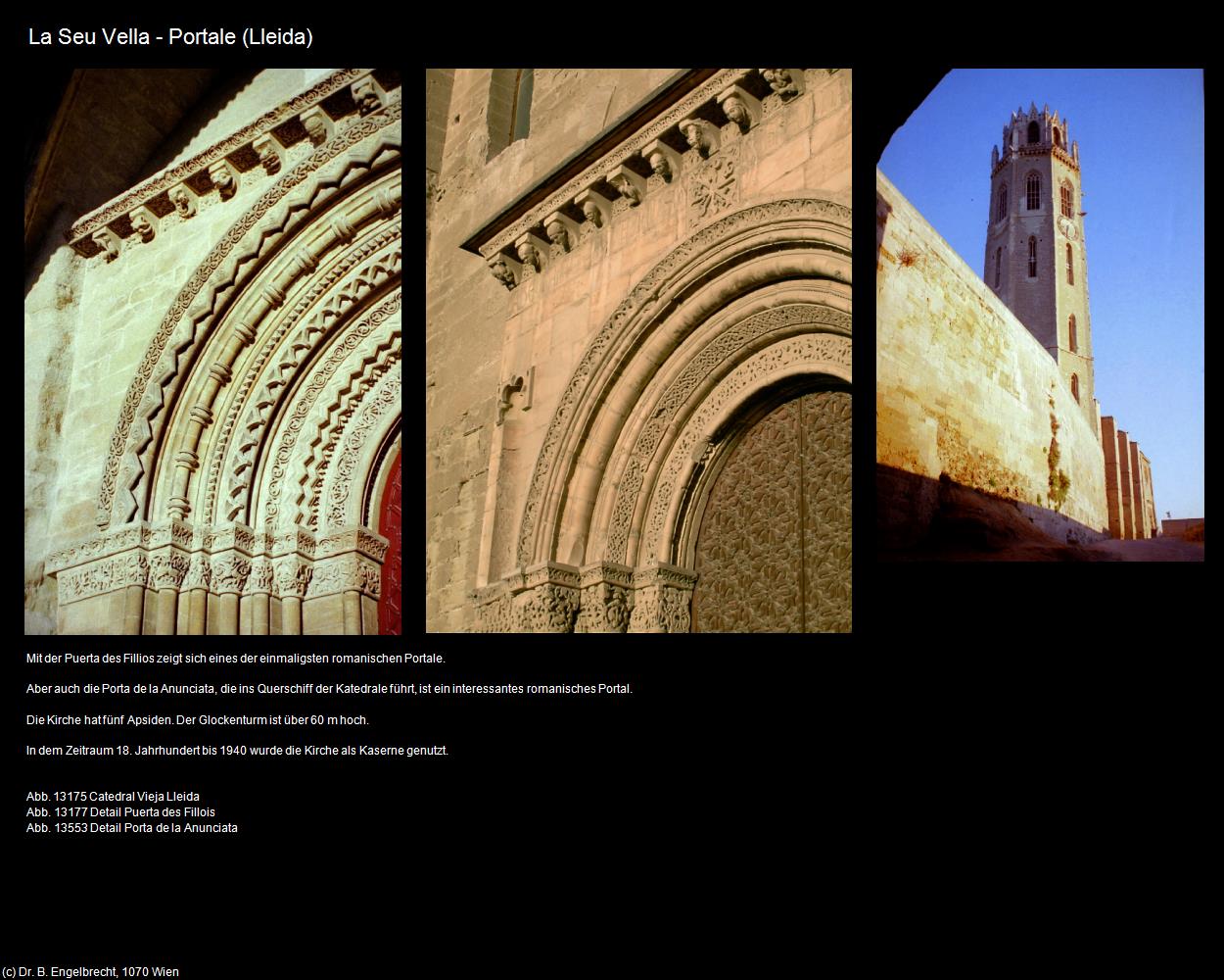 La Seu Vella-Portale (Lleida) in Kulturatlas-SPANIEN-KATALONIEN