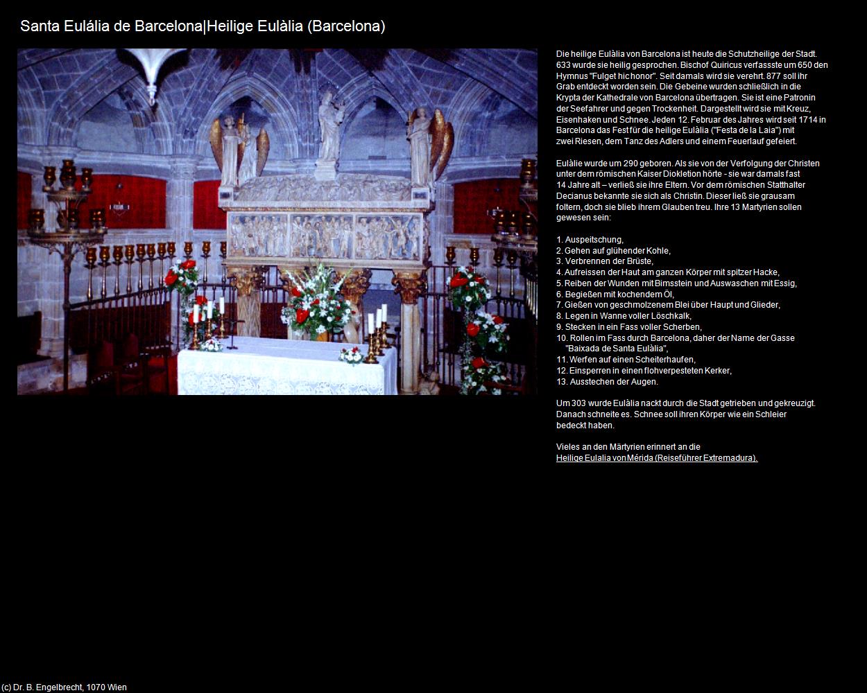Santa Eulália de Barcelona (Barcelona) in Kulturatlas-SPANIEN-KATALONIEN(c)B.Engelbrecht