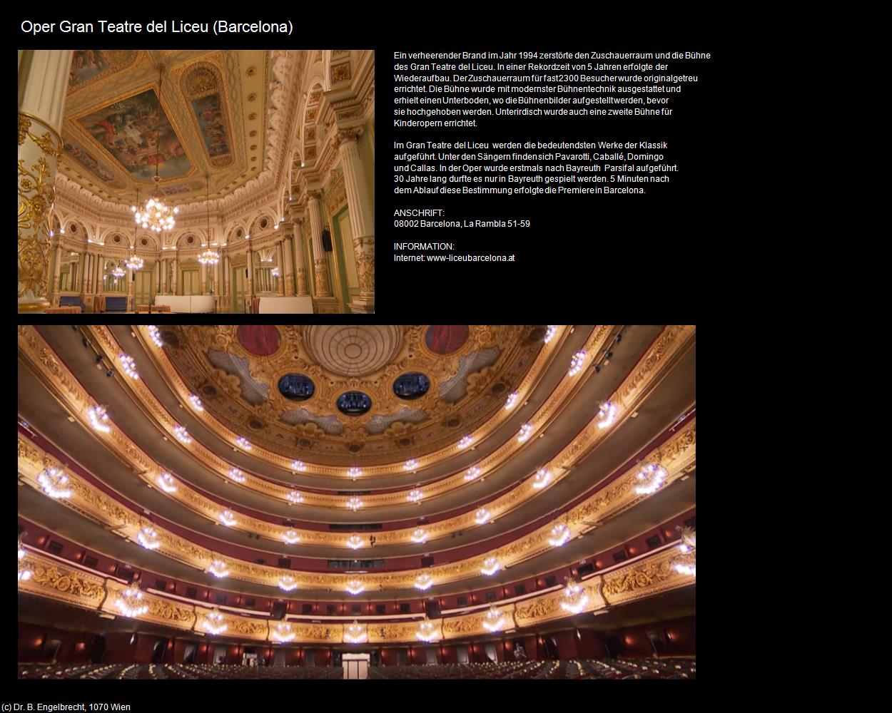 Oper Gran Teatre del Liceu (Barcelona) in Kulturatlas-SPANIEN-KATALONIEN