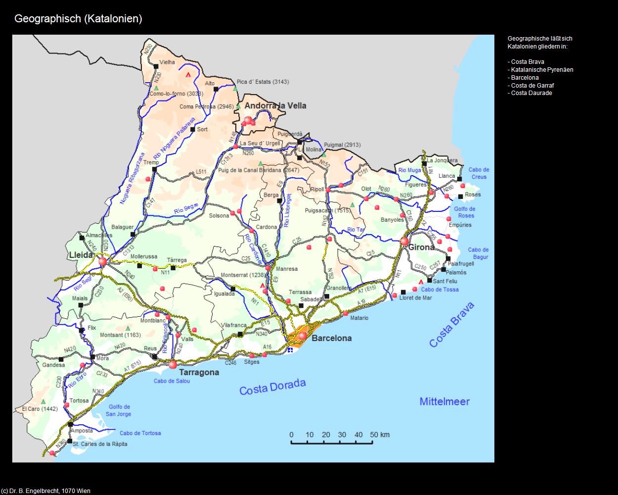 Geographisch (Katalonien) (+LAND und LEUTE) in Kulturatlas-SPANIEN-KATALONIEN