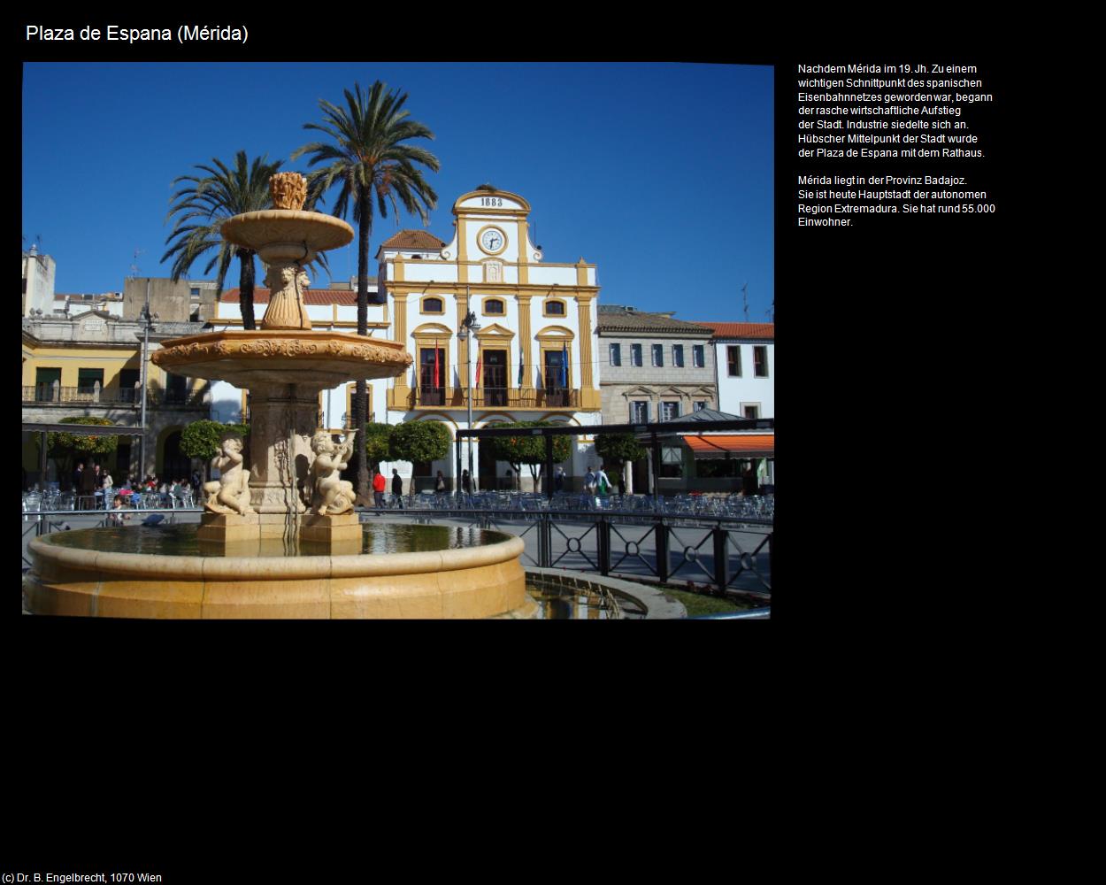 Plaza de Espana (Merida ) in EXTREMADURA