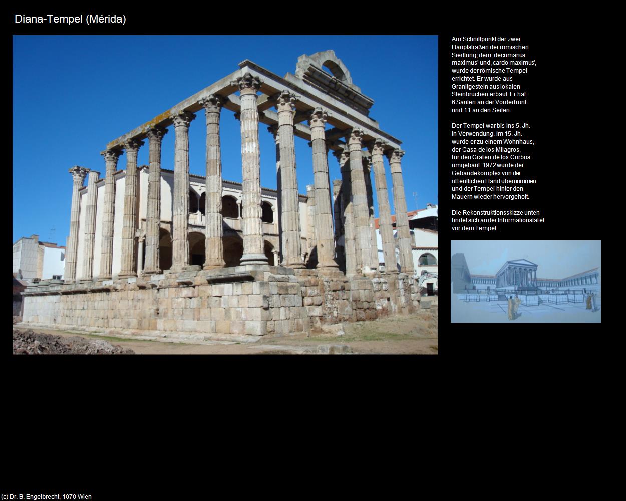 Diana-Tempel (Merida ) in EXTREMADURA