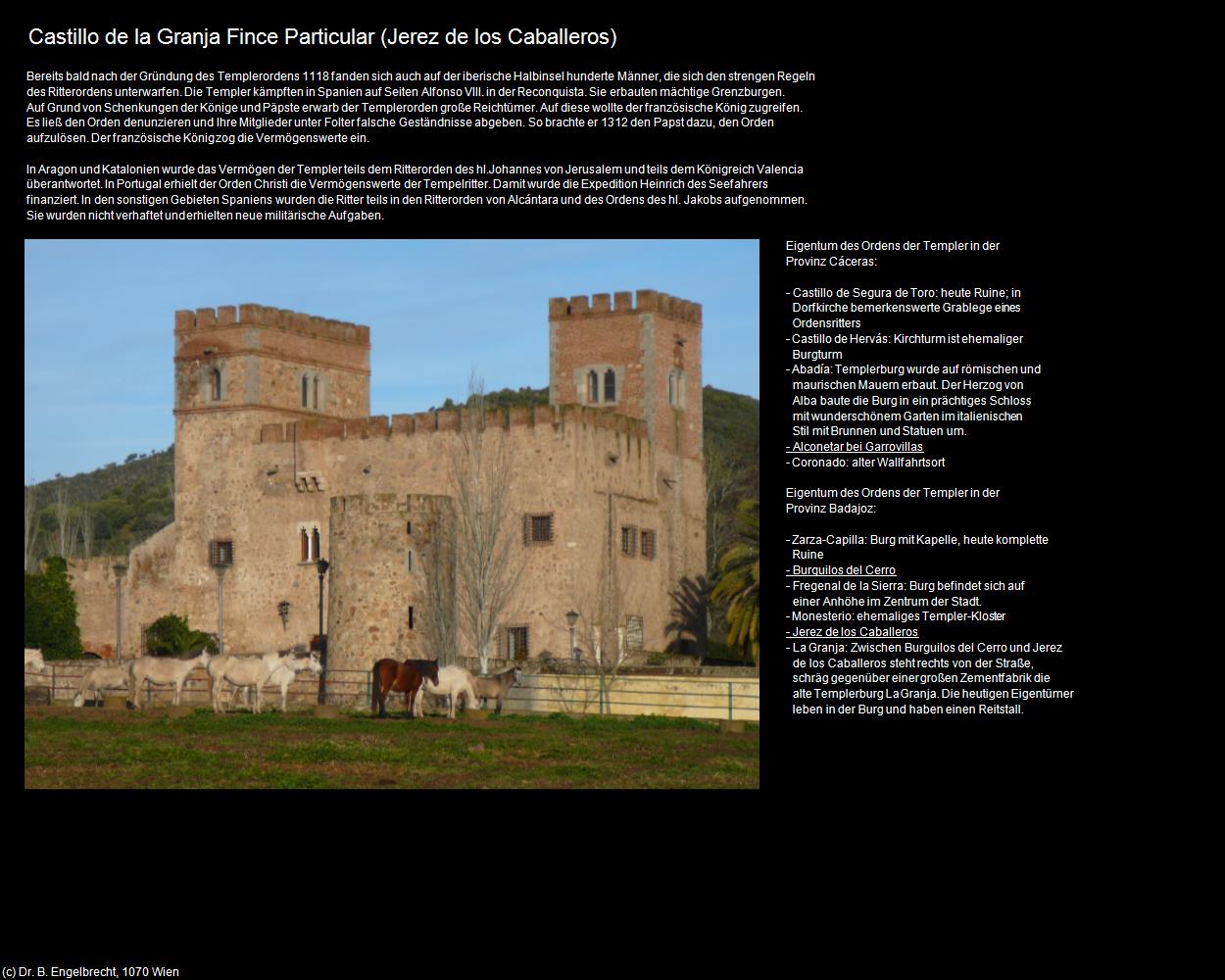 Castillo de la Granja Fince Particular (Jerez de los Caballeros) in EXTREMADURA(c)B.Engelbrecht