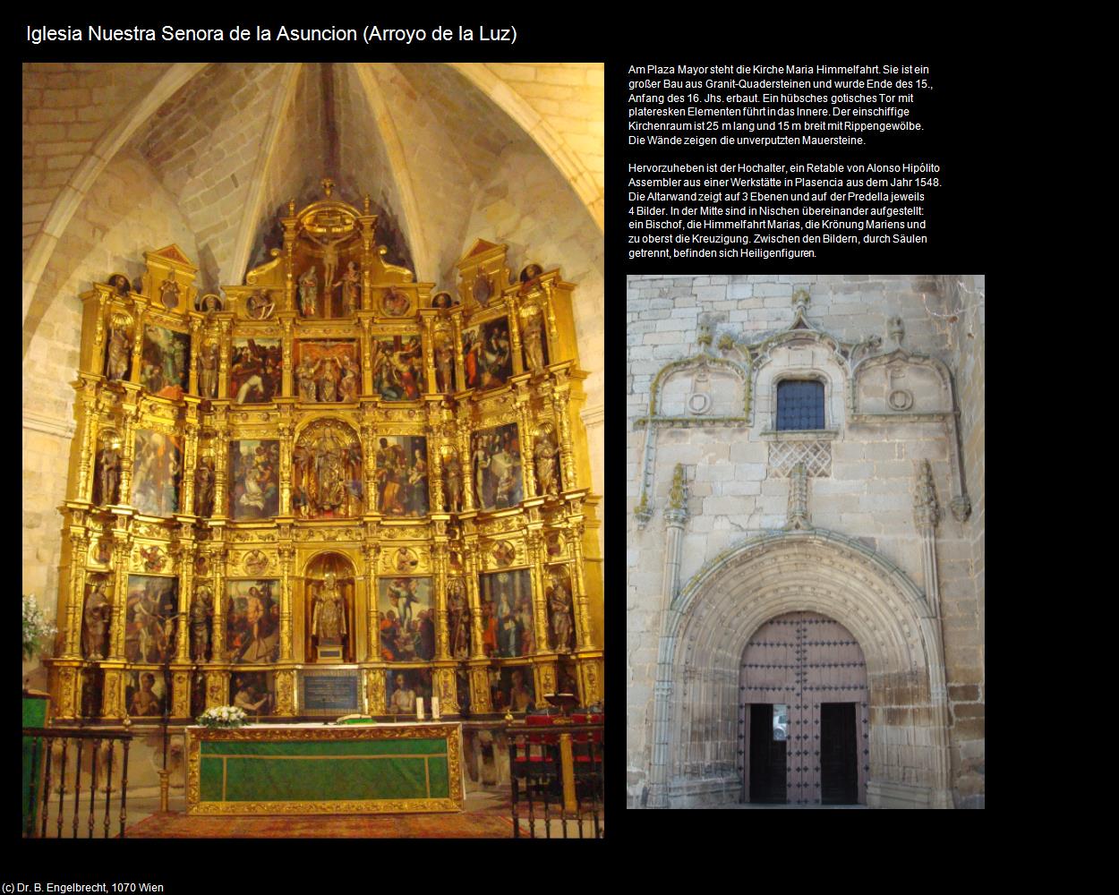 Iglesia Nuestra Senora de la Asuncion (Arroyo de la Luz) in EXTREMADURA