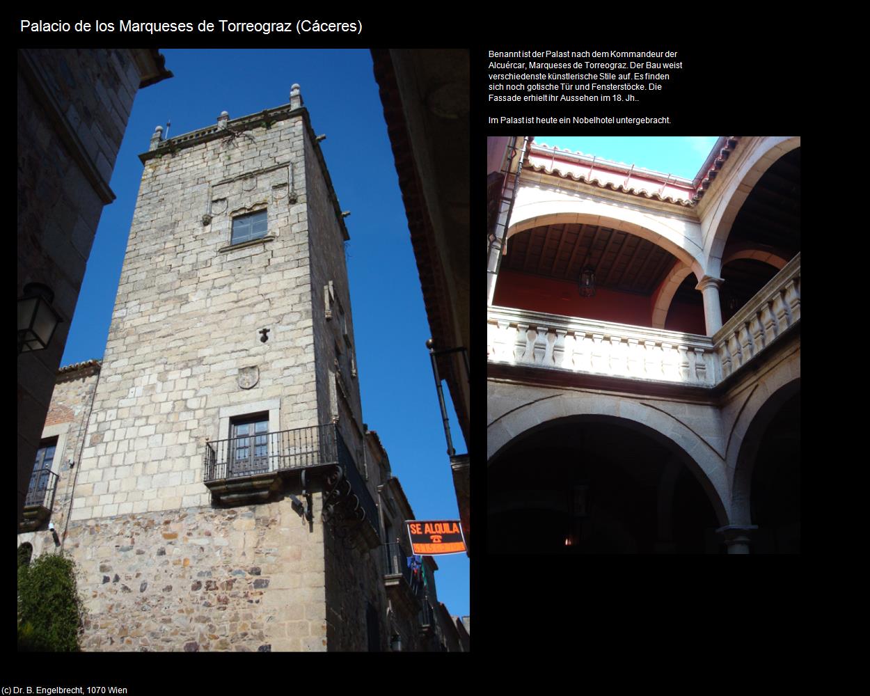 Palacio de los Marqueses de Torreograz (Cáceres) in EXTREMADURA