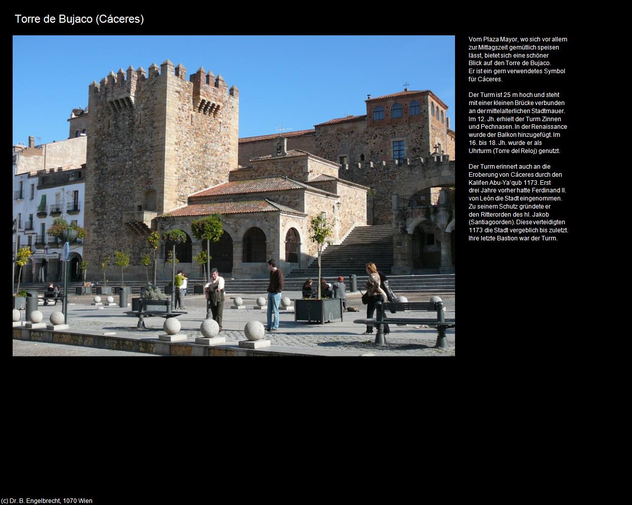 Torre de Bujaco (Cáceres) in EXTREMADURA