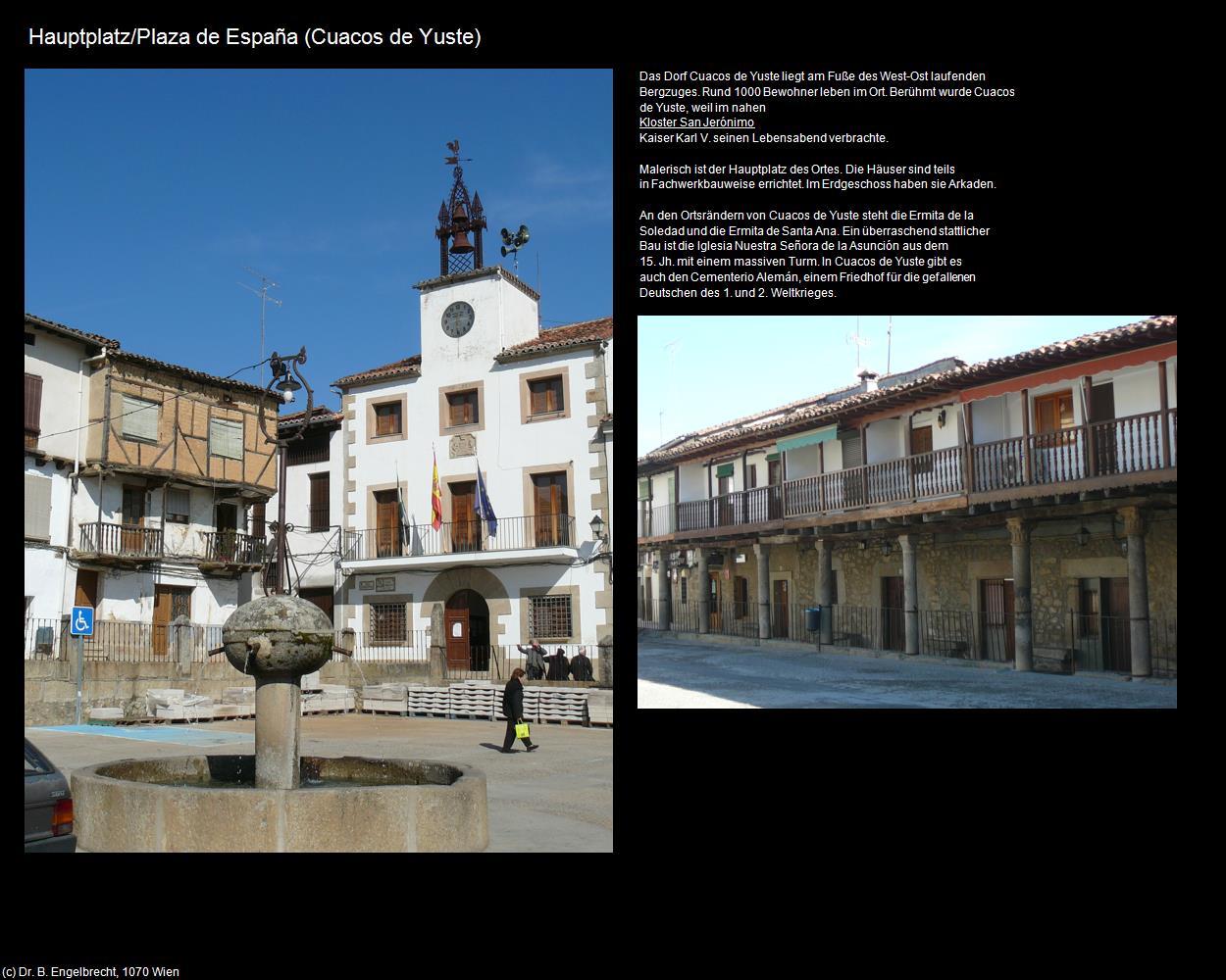 Plaza de España  (Cuacos de Yuste) in EXTREMADURA(c)B.Engelbrecht