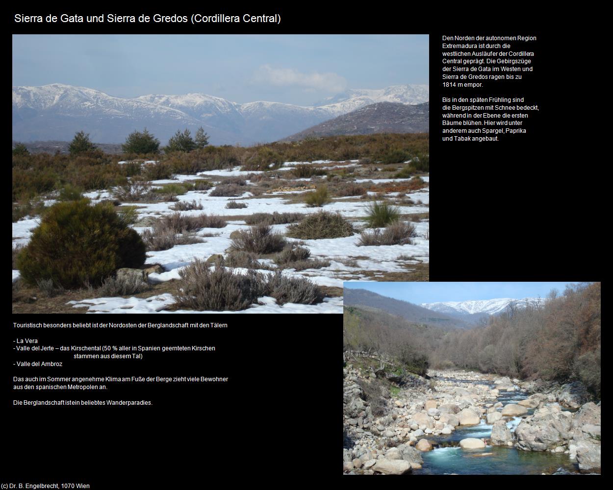 Sierra de Gata und Sierra de Gredos  (Cordillera Central) in EXTREMADURA