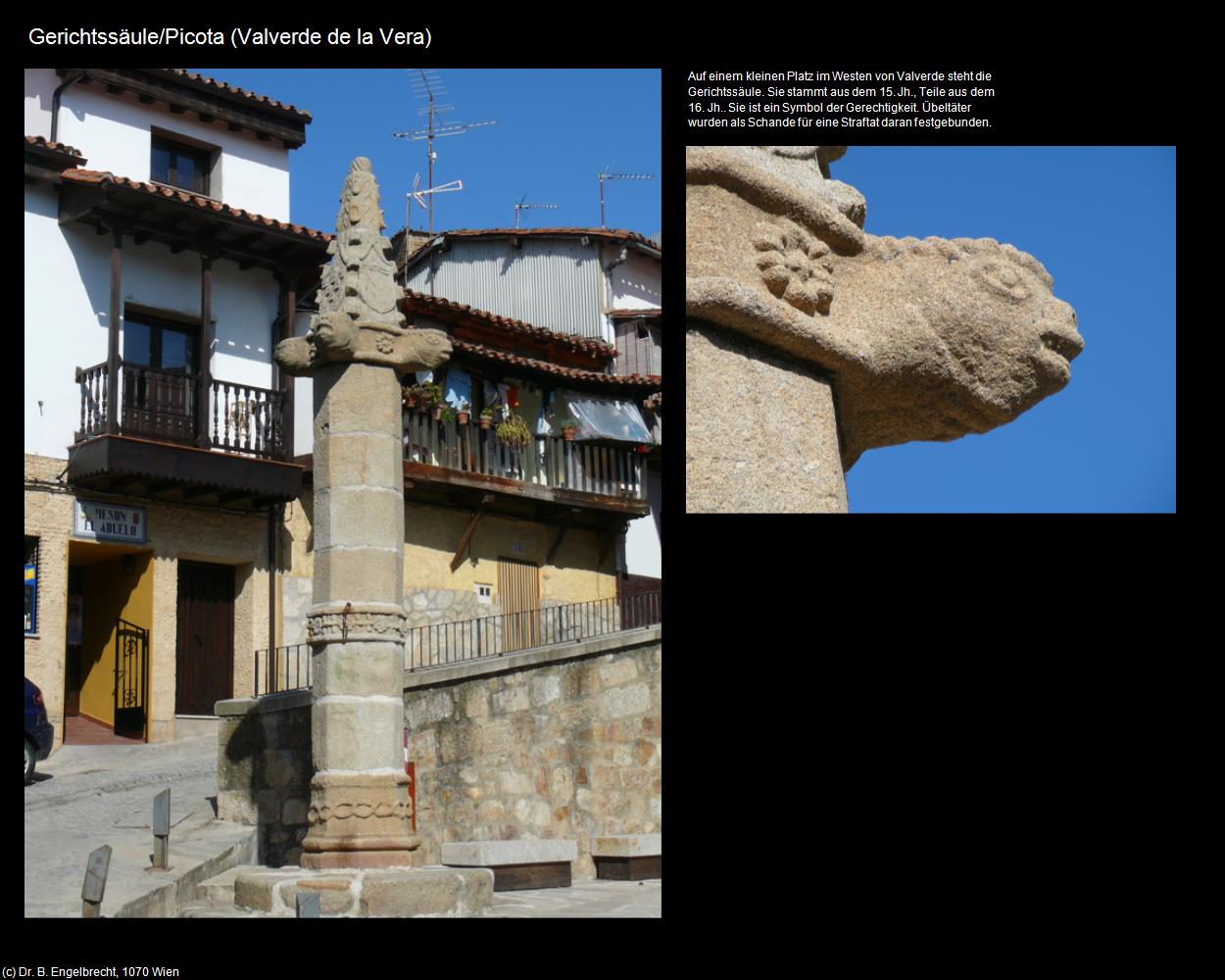 Gerichtssäule (Valverde de la Vera) in EXTREMADURA