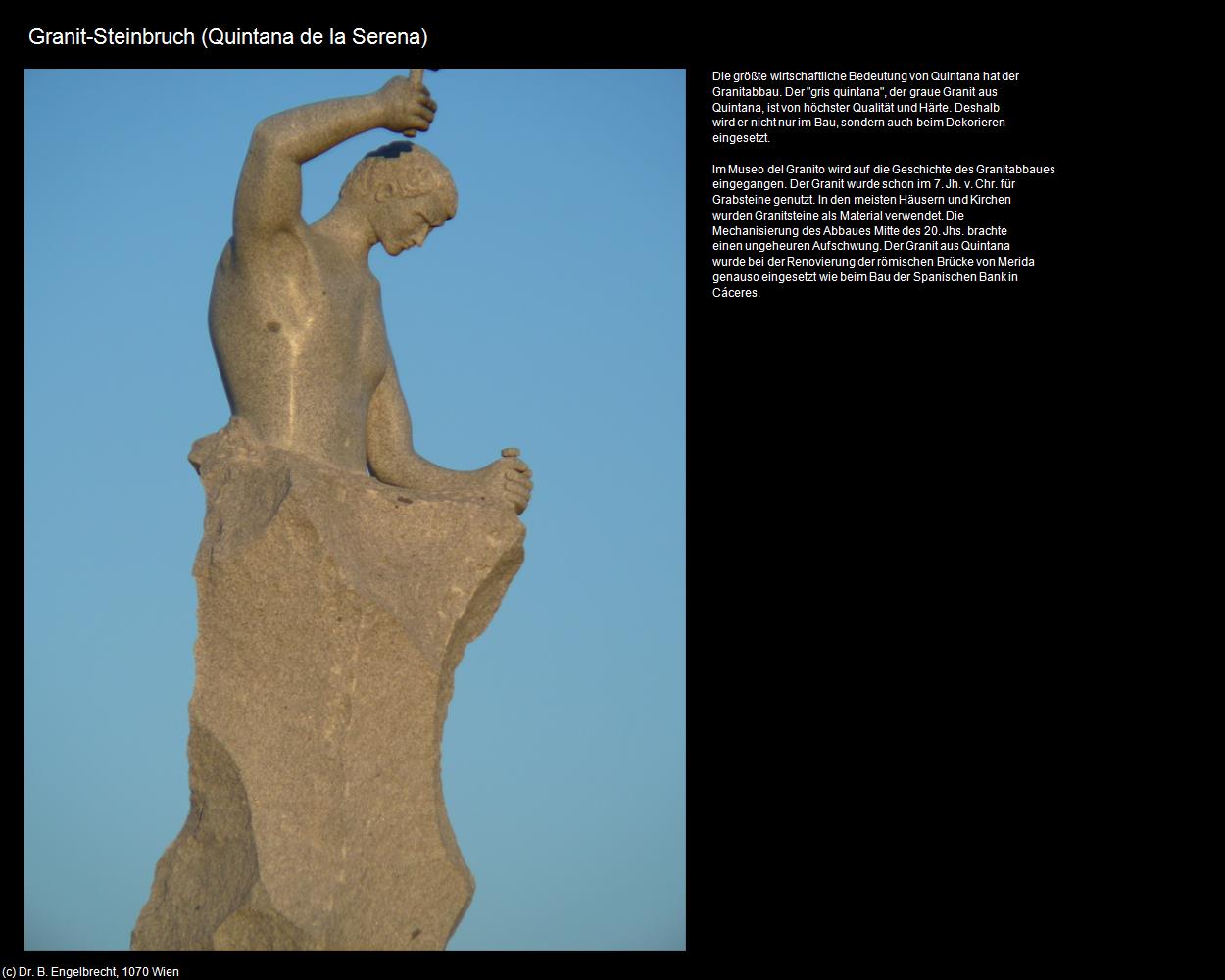 Granit-Abbau (Quintana de la Serena) in EXTREMADURA