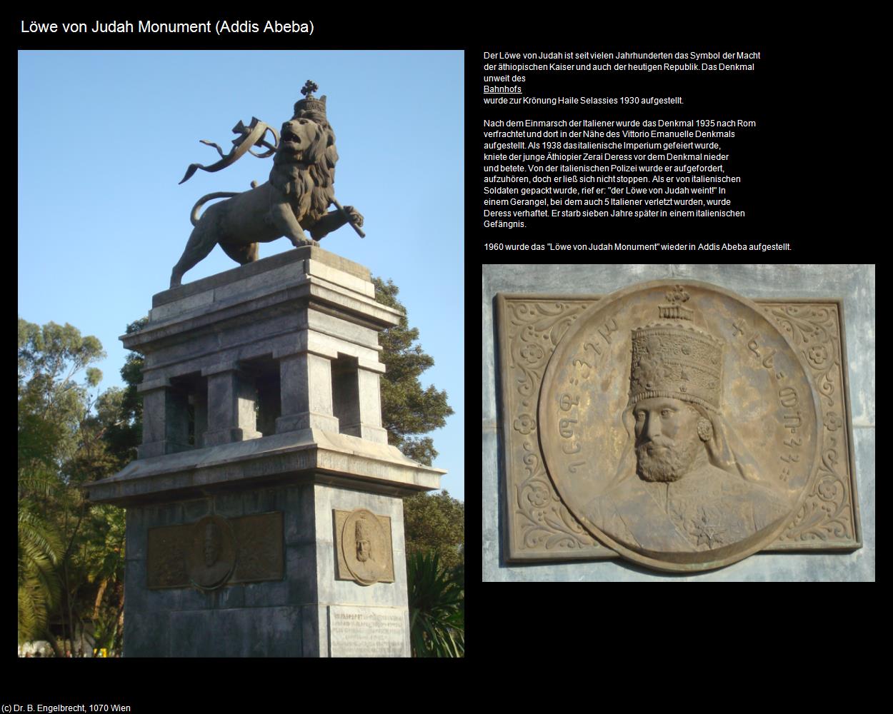 Löwe von Judah Monument (Addis Abeba) in Äthiopien(c)B.Engelbrecht