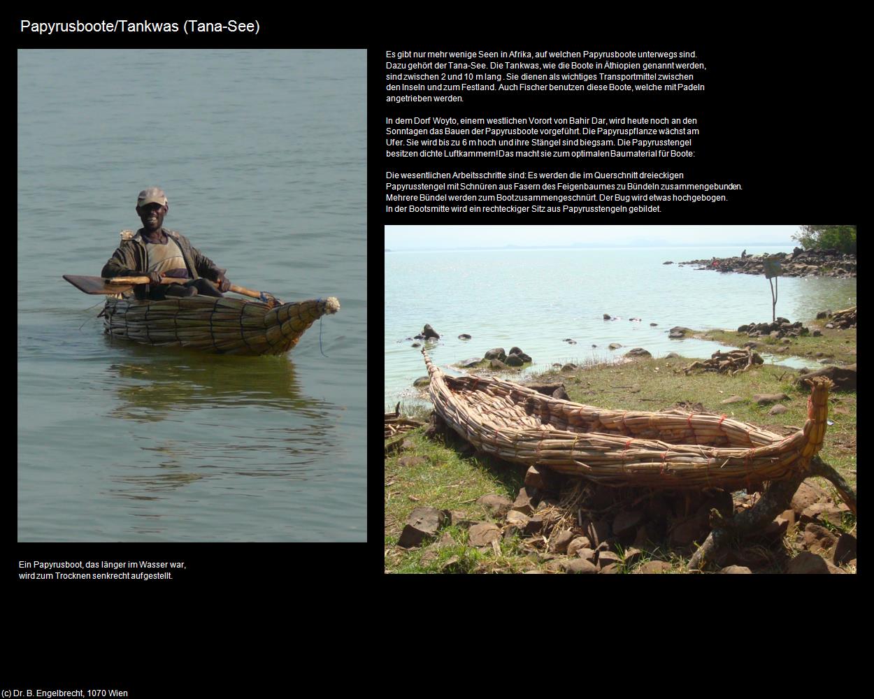 Papyrusboote/Tankwas  (Tana-See) in Äthiopien