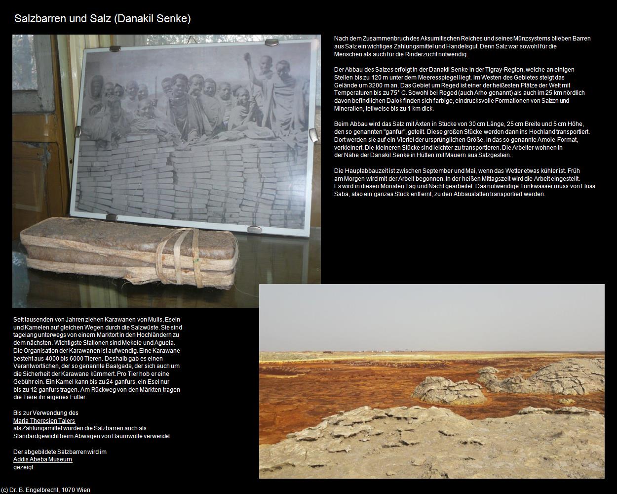 Salzbarren und Salz  (Danakil Senke ) in Äthiopien(c)B.Engelbrecht