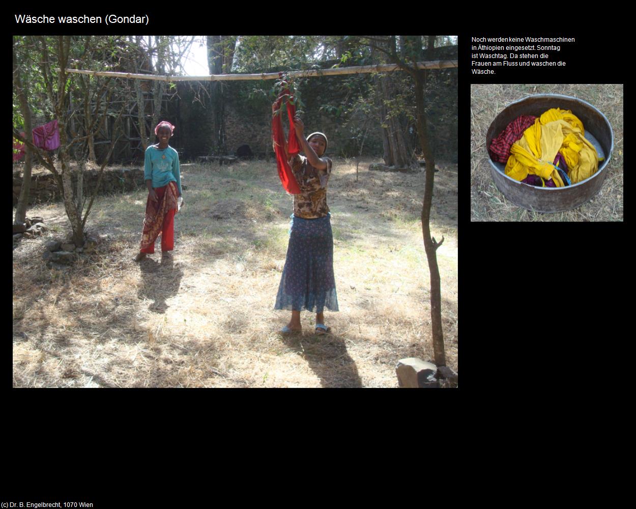 Wäsche waschen (Gondar) in Äthiopien