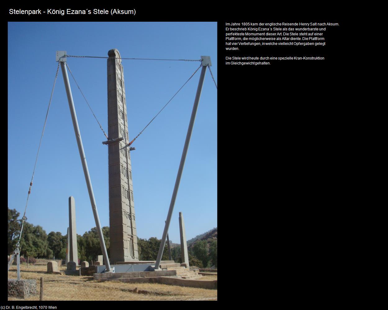 König Ezana‘s Stele  (Aksum) in Äthiopien