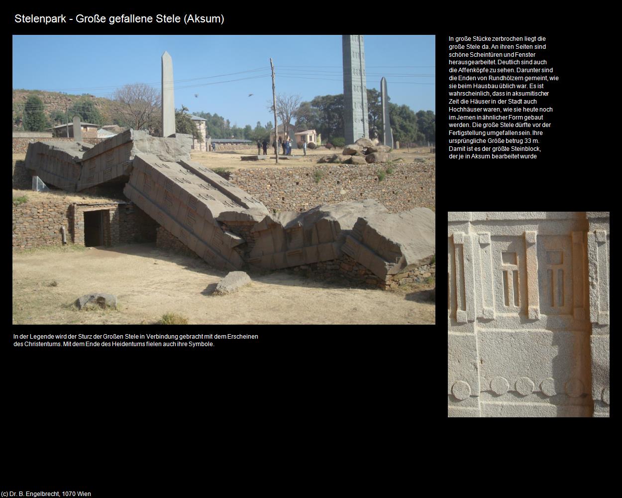 Große gefallene Stele  (Aksum) in Äthiopien