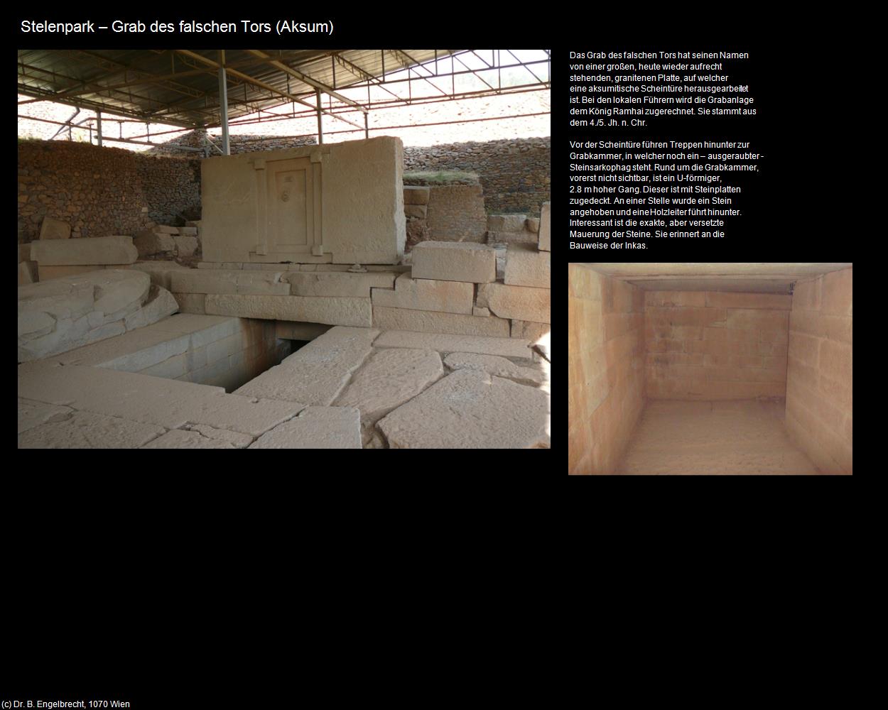 Grab des falschen Tors  (Aksum) in Äthiopien